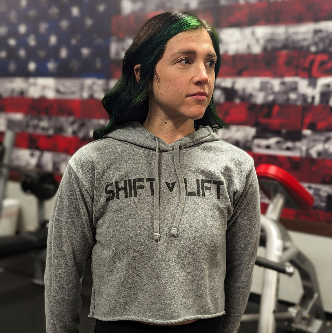 Sueded Crop Hoody